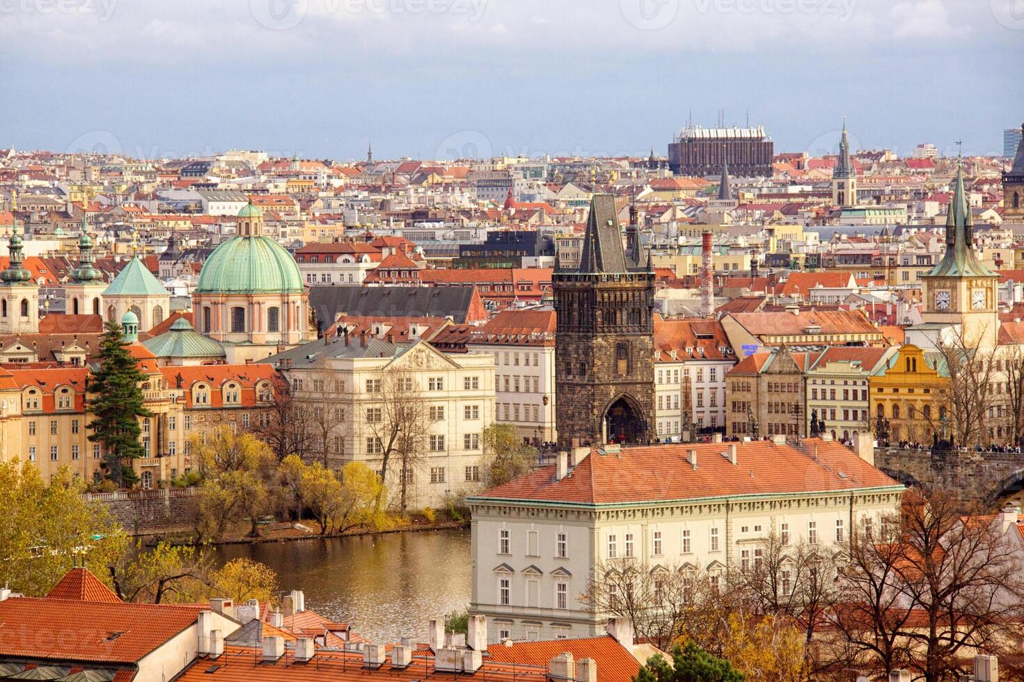 Old Prague city view photo