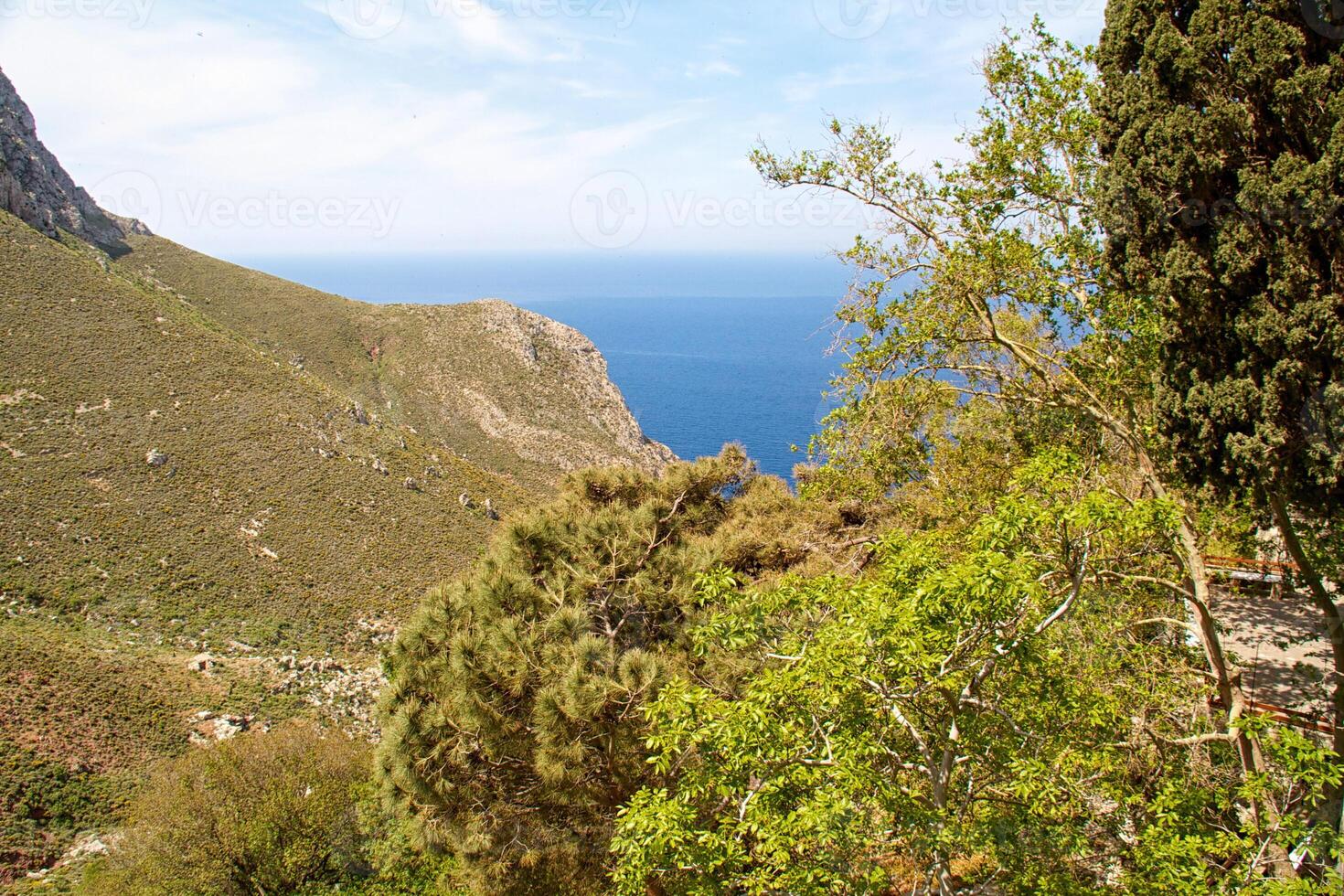 island and sea, greece photo