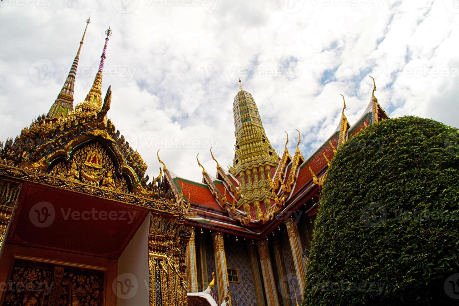 Detail of Grand Palace in Bangkok, Thailand photo