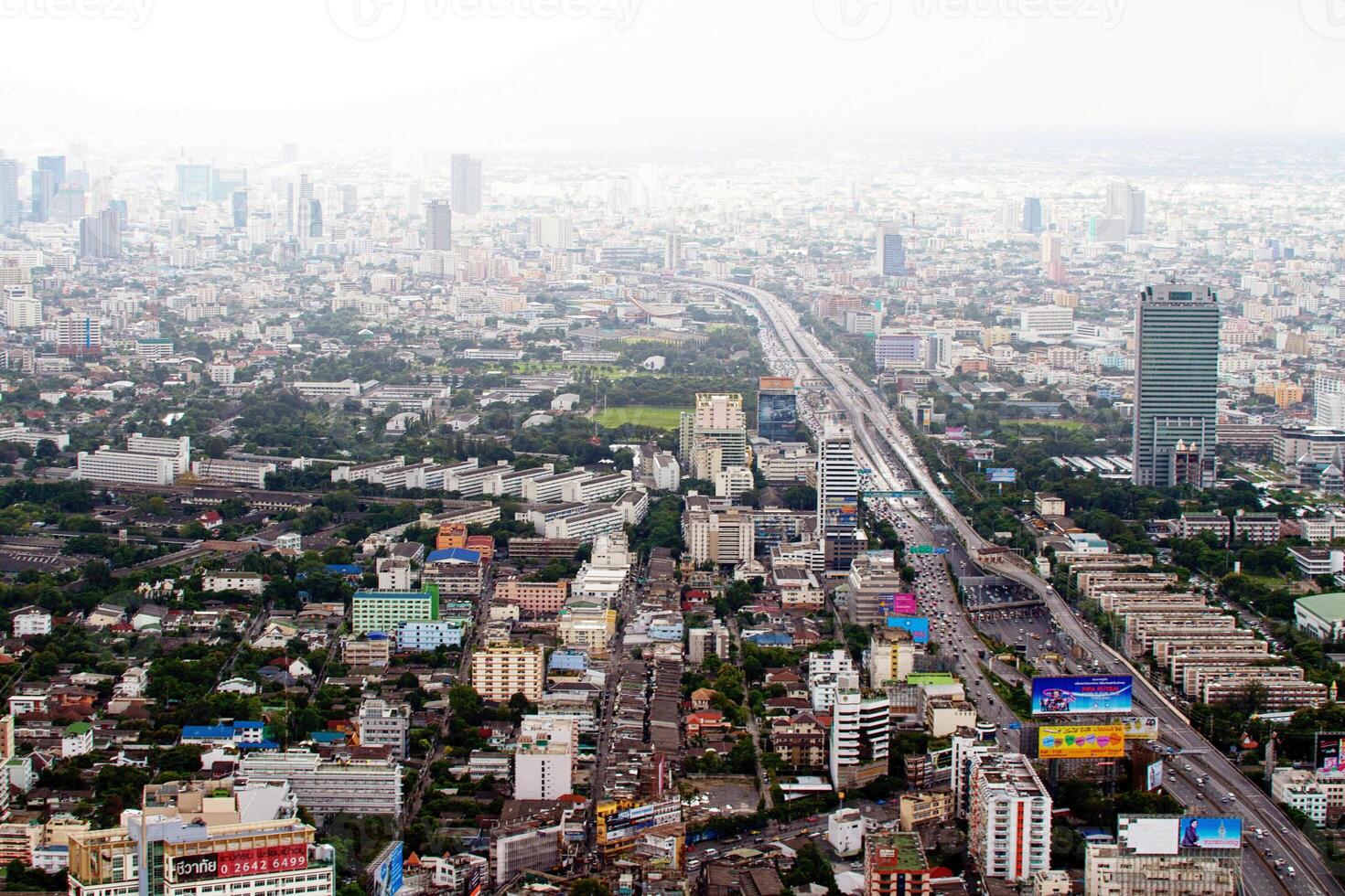 BANGKOK - SEPTEMBER 15  Bangkok city view September 15, 2011 in Bangkok. City view from the skyscrapper photo