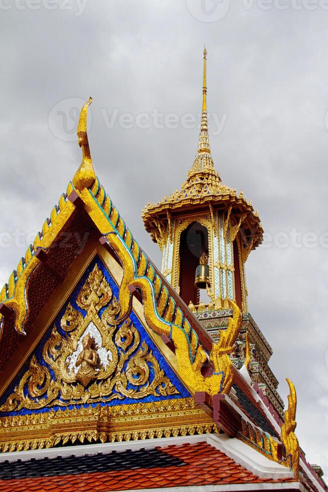 Detail of Grand Palace in Bangkok, Thailand photo