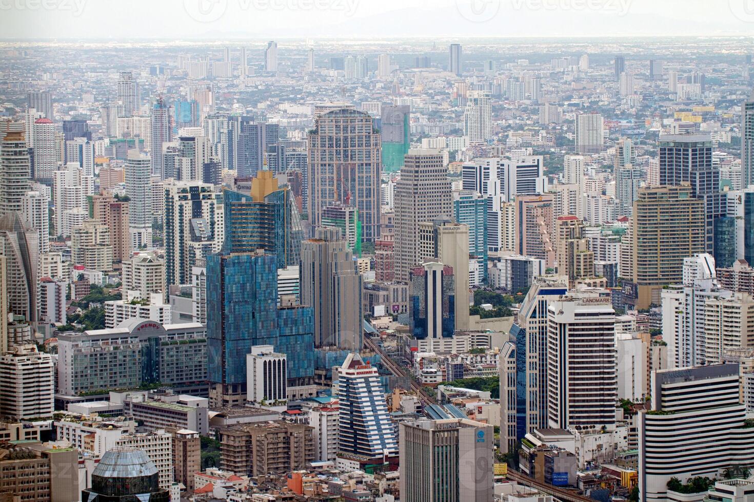 BANGKOK - SEPTEMBER 15  Bangkok city view September 15, 2011 in Bangkok. City view from the skyscrapper photo