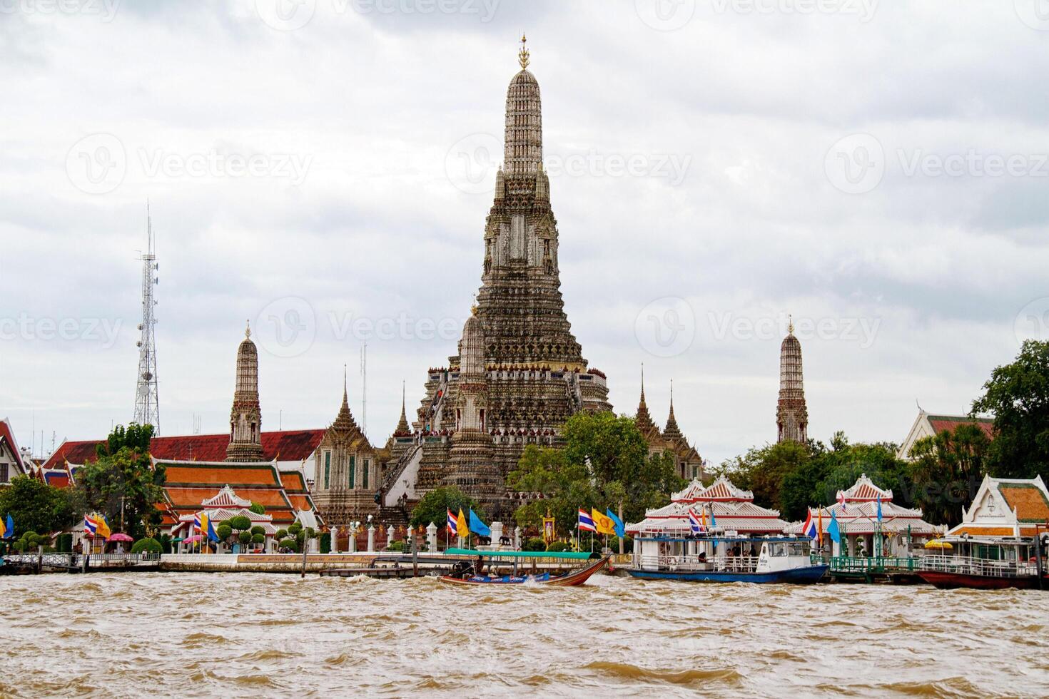 Thailand Bangkok Wat Arun temple detail photo