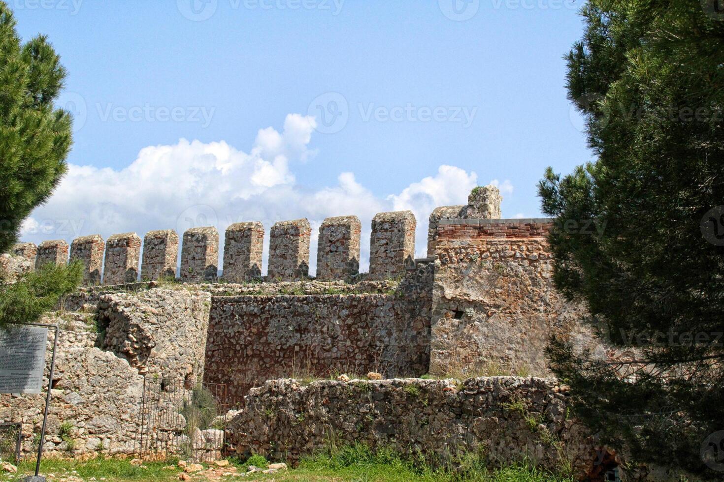 vista del castillo de alanya foto