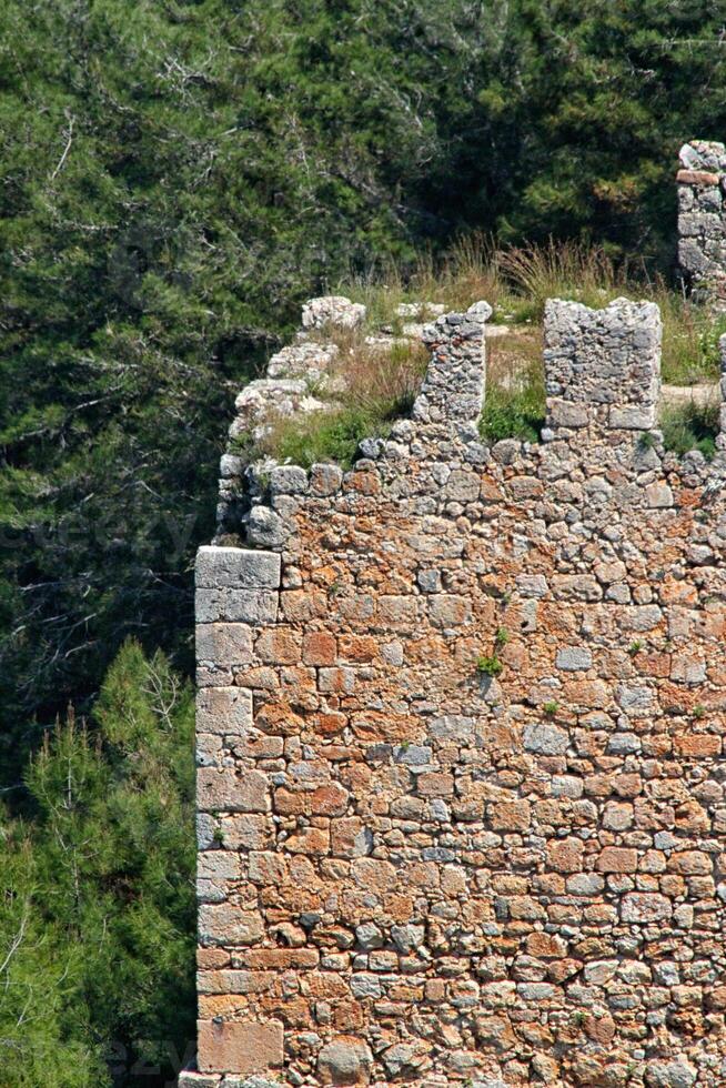 vista del castillo de alanya foto