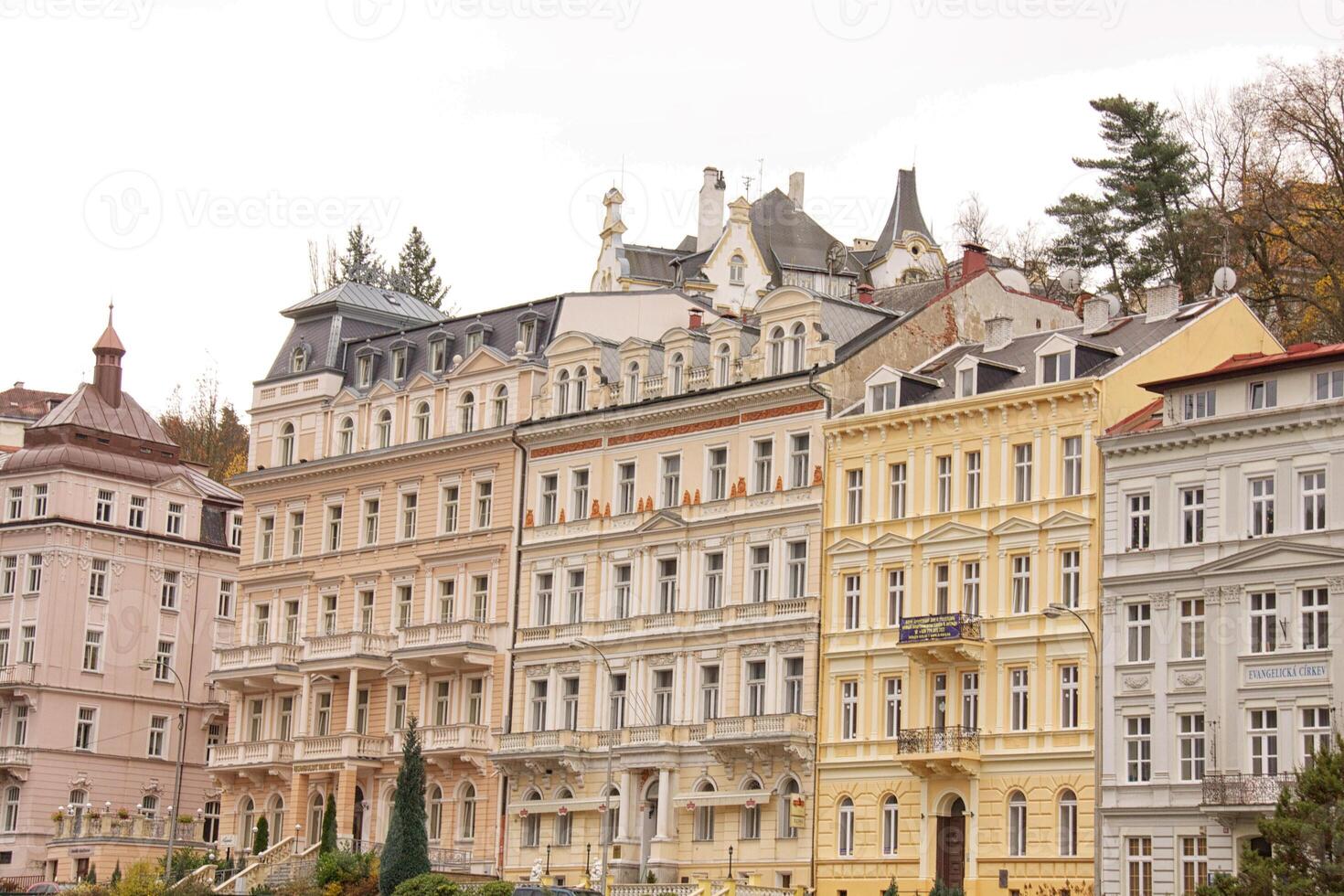 Famous spa resort Karlovy Vary aka Karlsbad photo