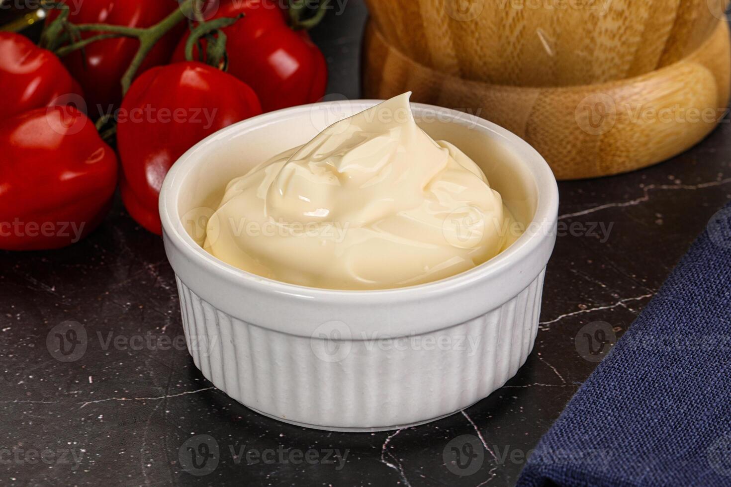 Creamy dip dressing sauce Mayonnaise photo