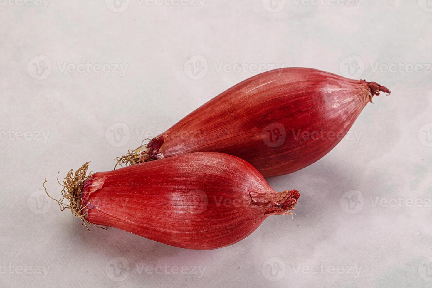 Violet raw onion for cooking photo