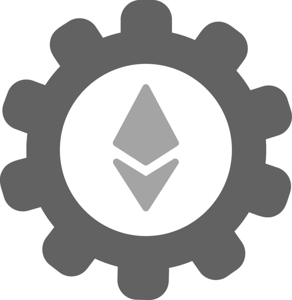 Ethereum Setting Vecto Icon vector