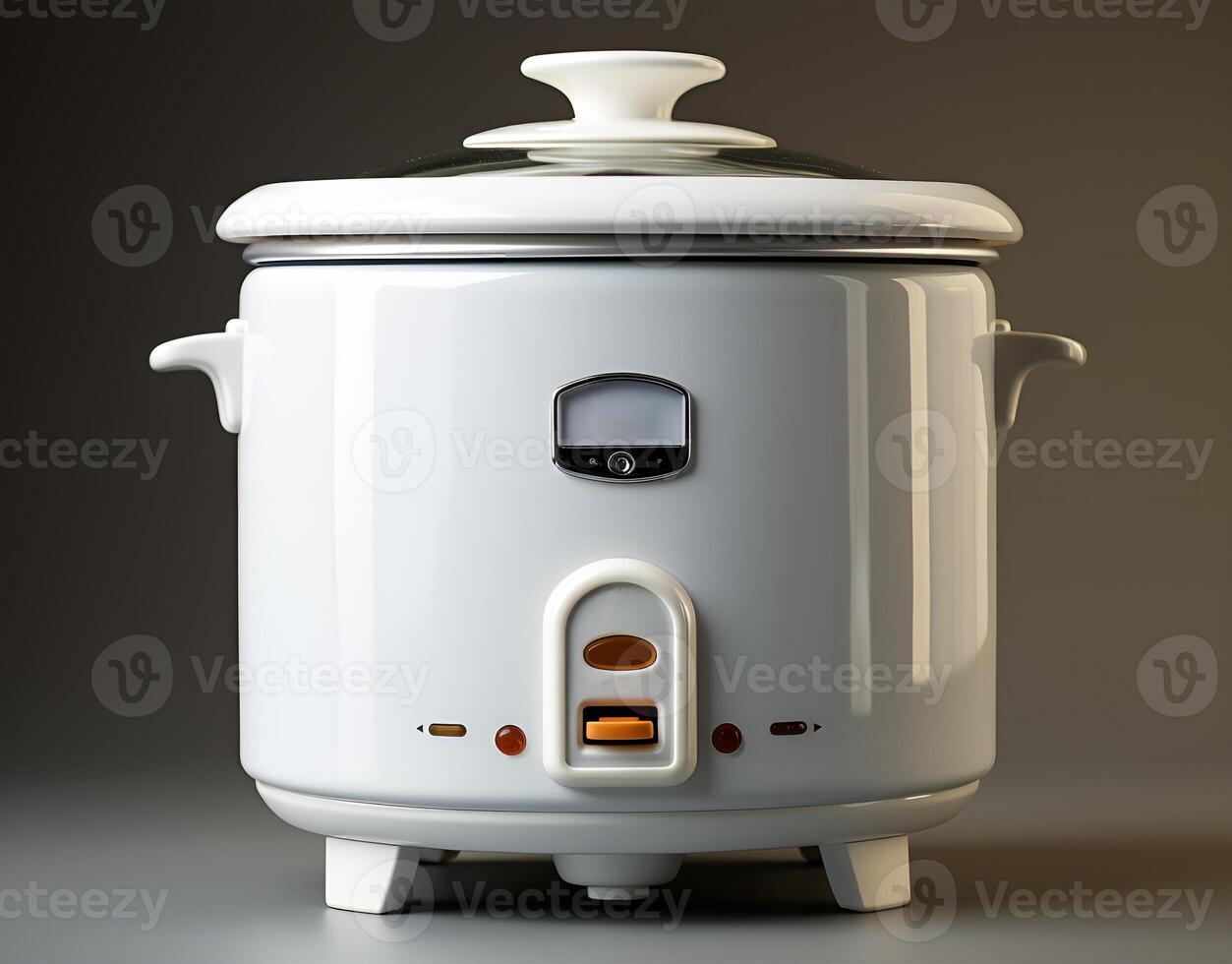 AI generated View of a Beautiful rice cooker for cooking rice photo