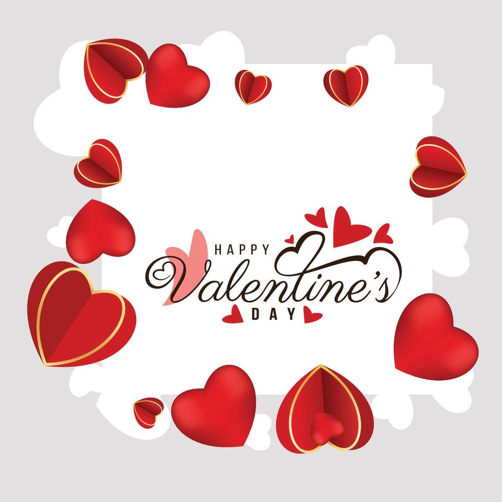 Valentine Invitation Card Love people Vector