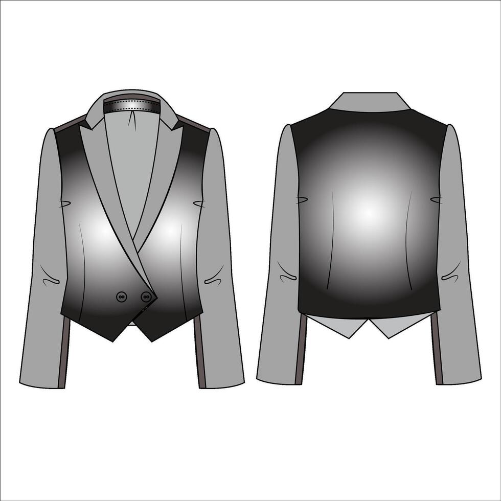 Beautiful young woman in a man's suit Portrait of young confident man against Young man wearing suit jacket and shirt vector