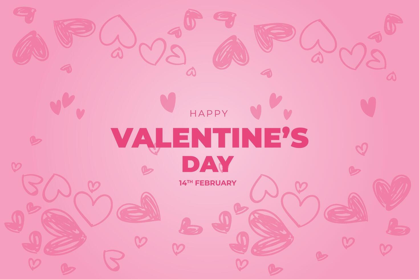 Celebrate Happy Valentine's Day, Valentine's Day hearts background. vector