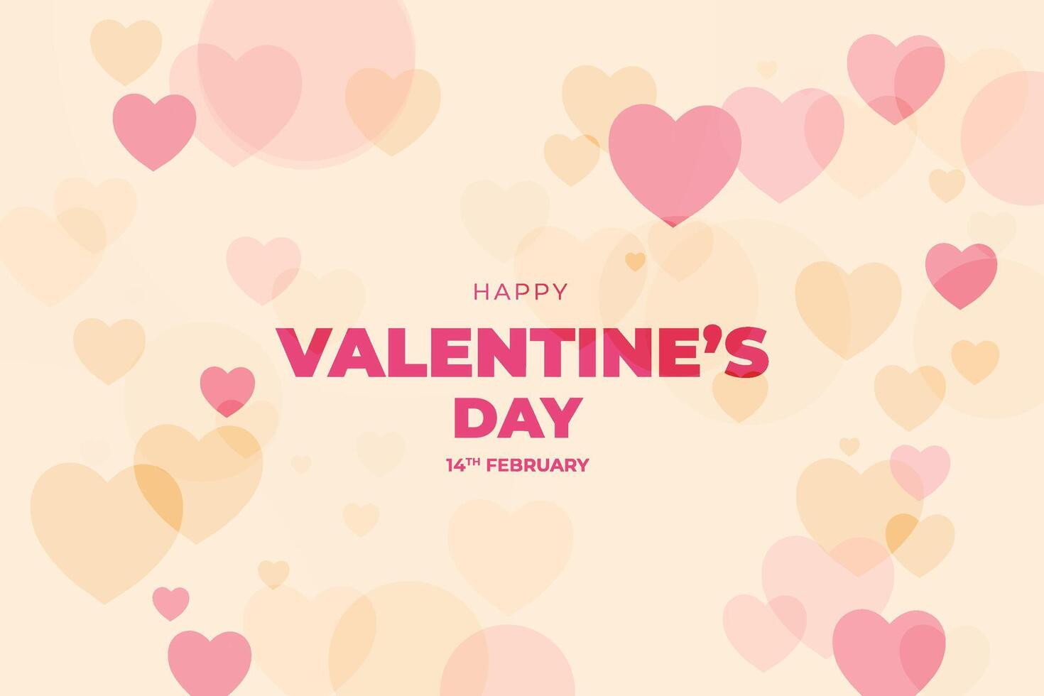 Celebrate Happy Valentine's Day, Valentine's Day hearts background. vector