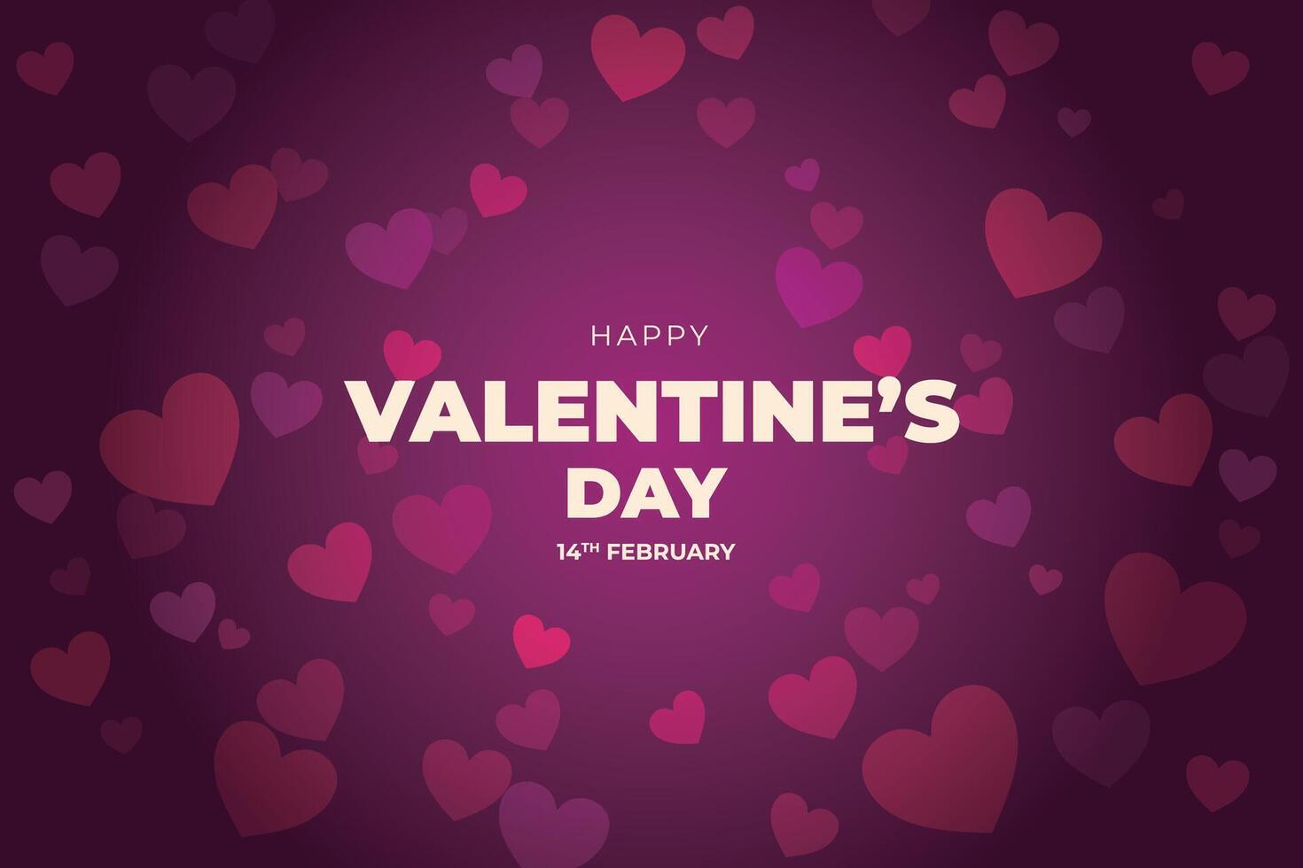 Celebrate Happy Valentine's Day, Valentine's Day hearts background. vector