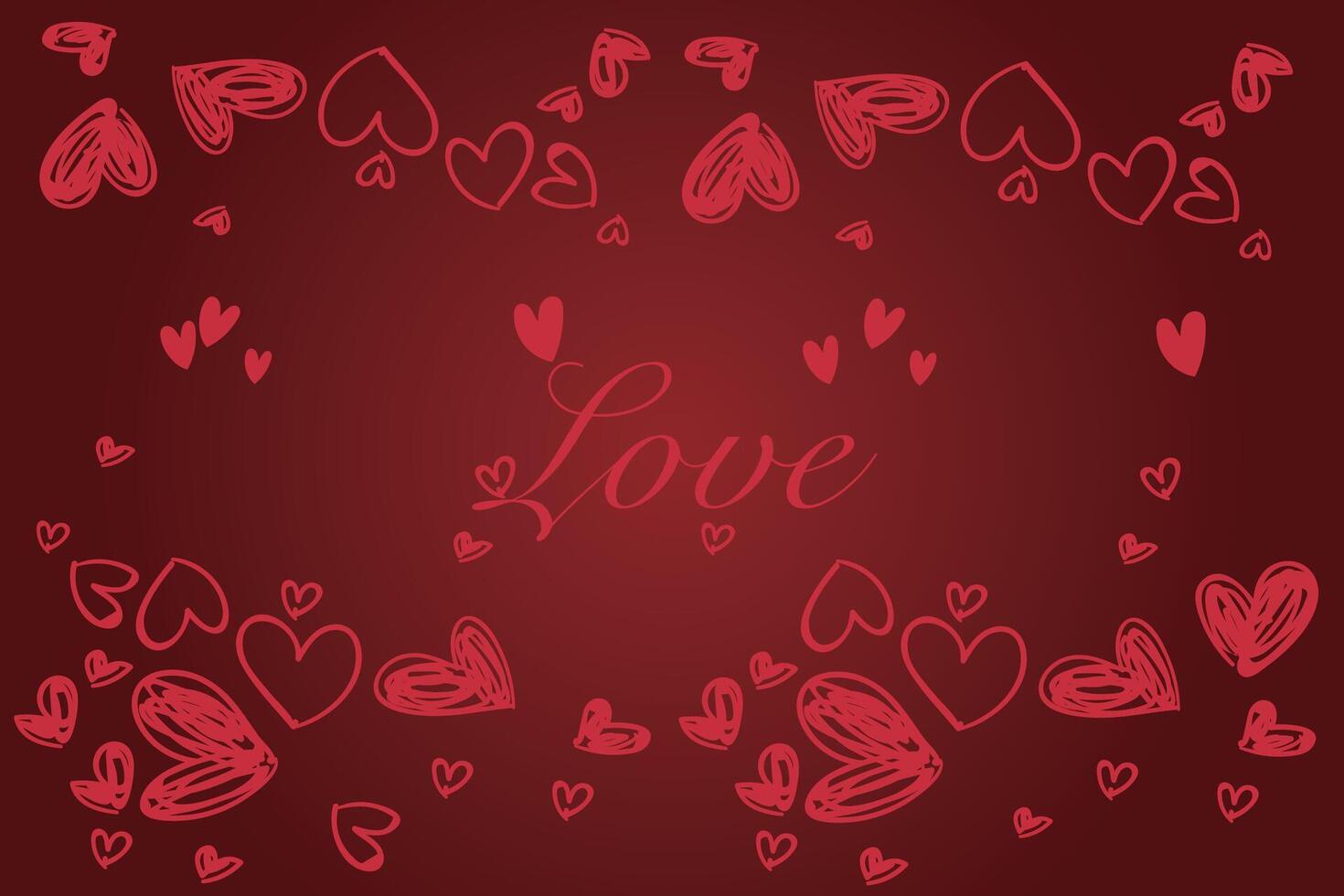 Celebrate Happy Valentine's Day, Valentine's Day hearts background. vector