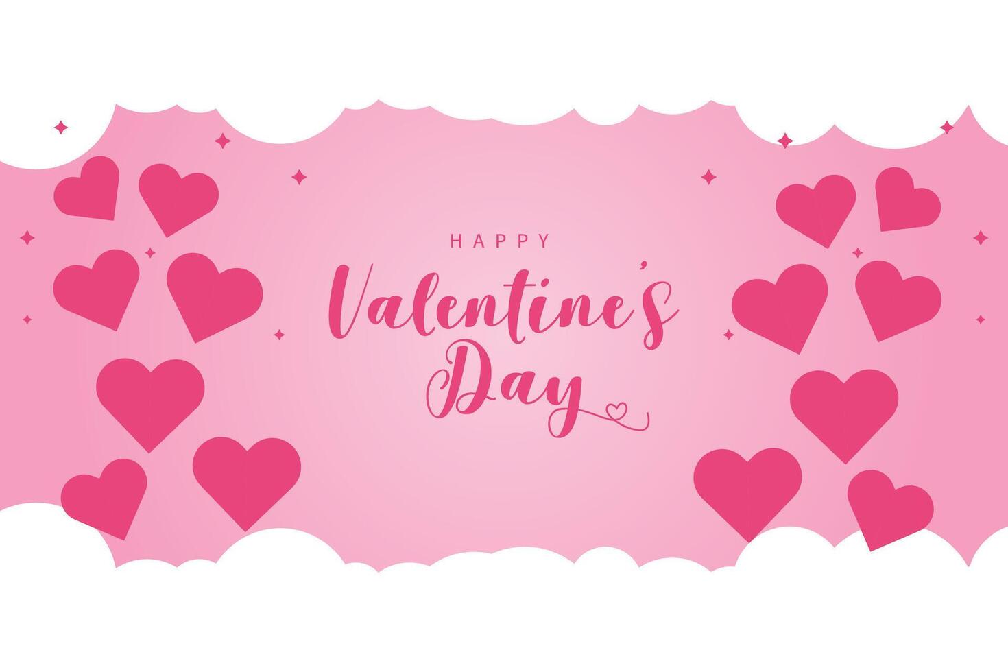 Celebrate Happy Valentine's Day, Valentine's Day hearts background. vector