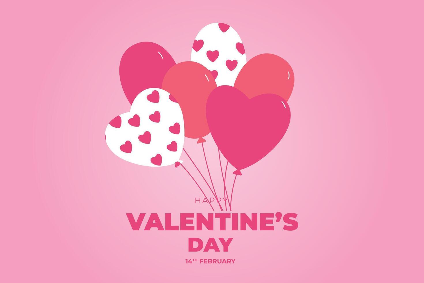 Celebrate Happy Valentine's Day, Valentine's Day hearts background. vector