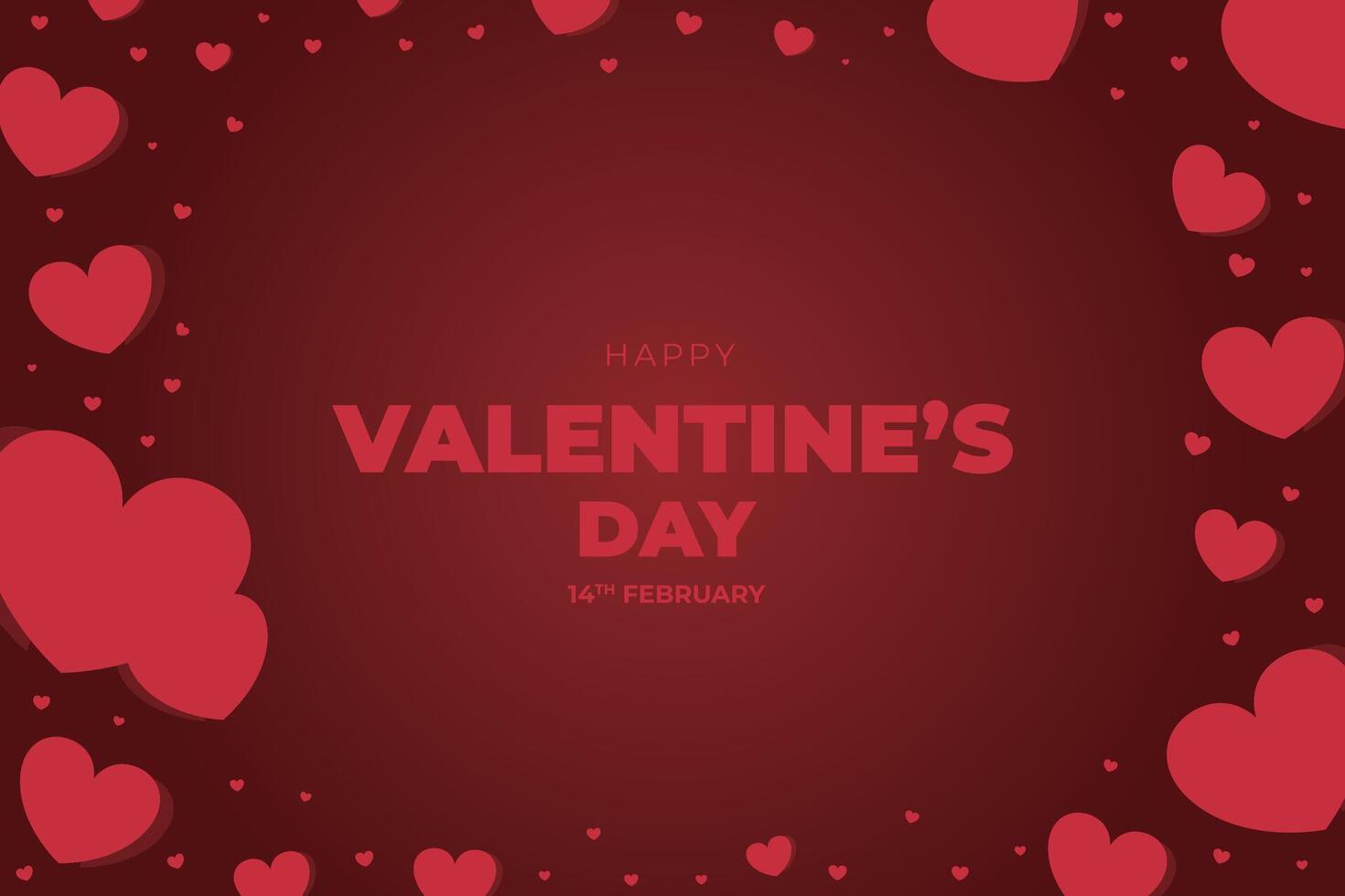 Celebrate Happy Valentine's Day, Valentine's Day hearts background. vector