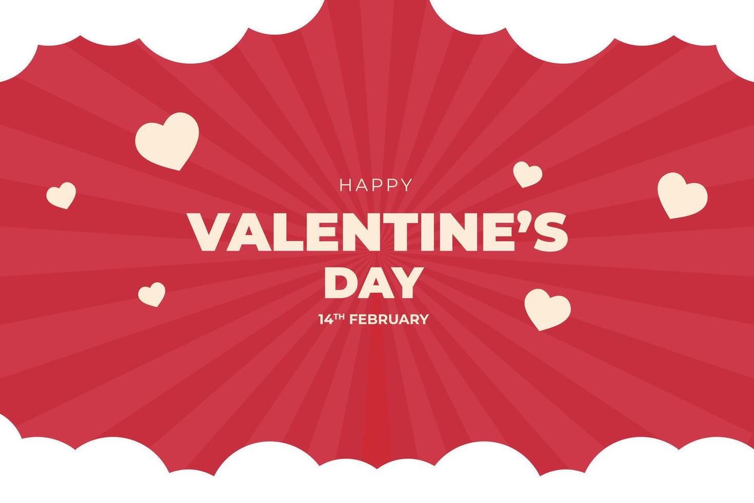 Celebrate Happy Valentine's Day, Valentine's Day hearts background. vector