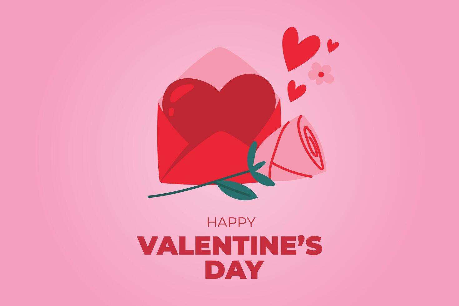 Celebrate Happy Valentine's Day, Valentine's Day hearts background. vector