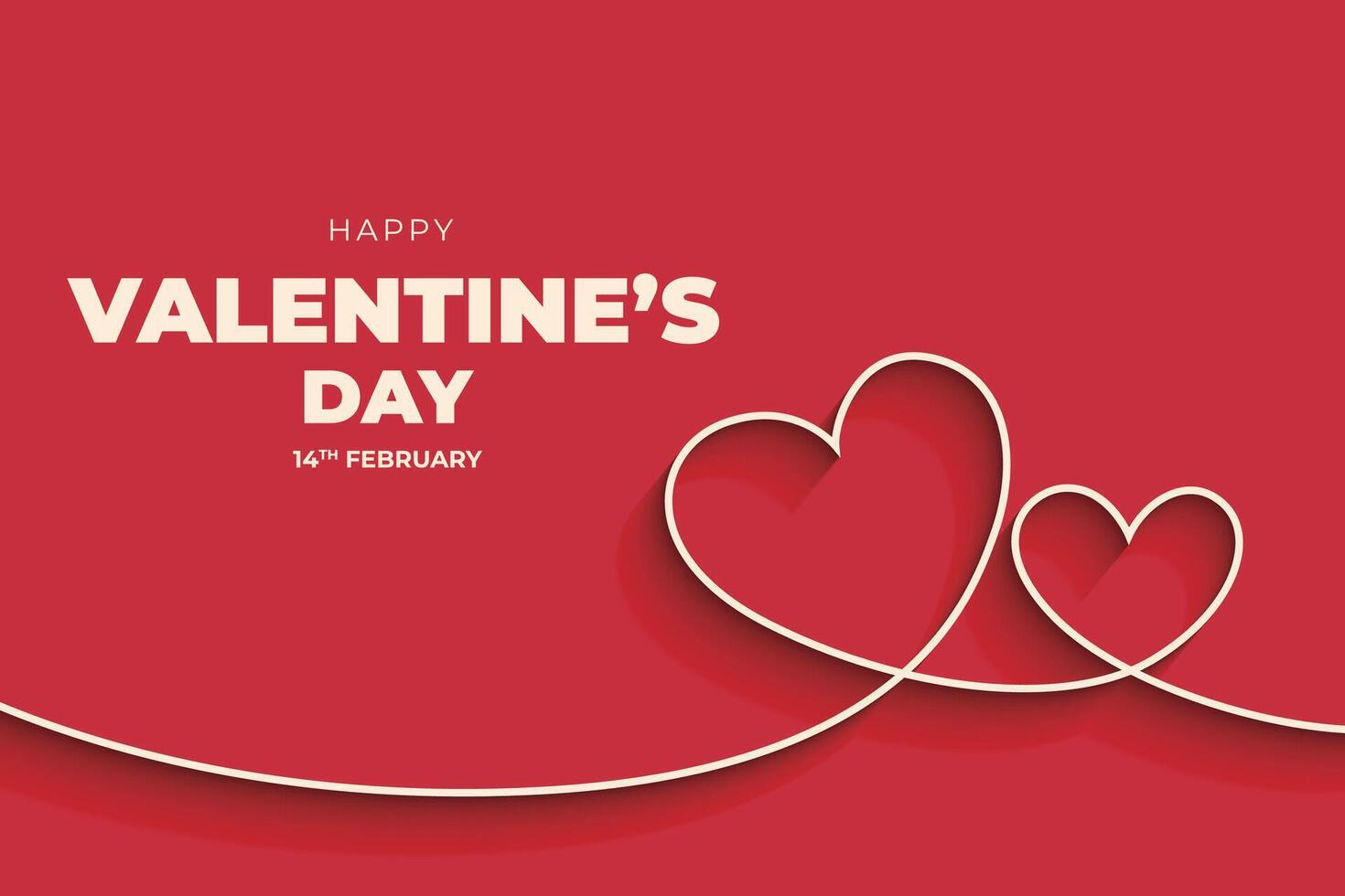 valentine's day background with hearts and gift boxes vector