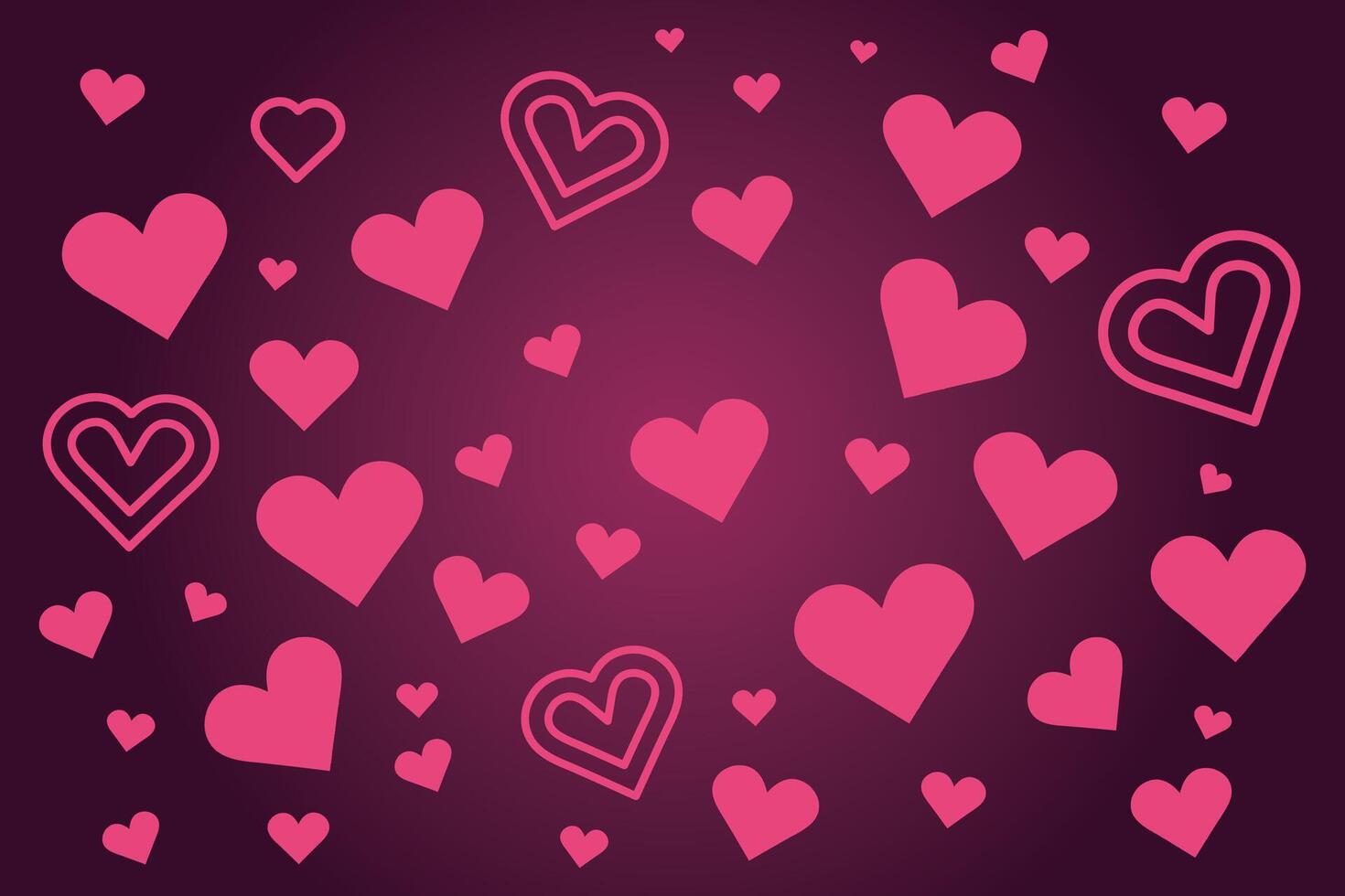 valentine's day background with hearts and gift boxes vector