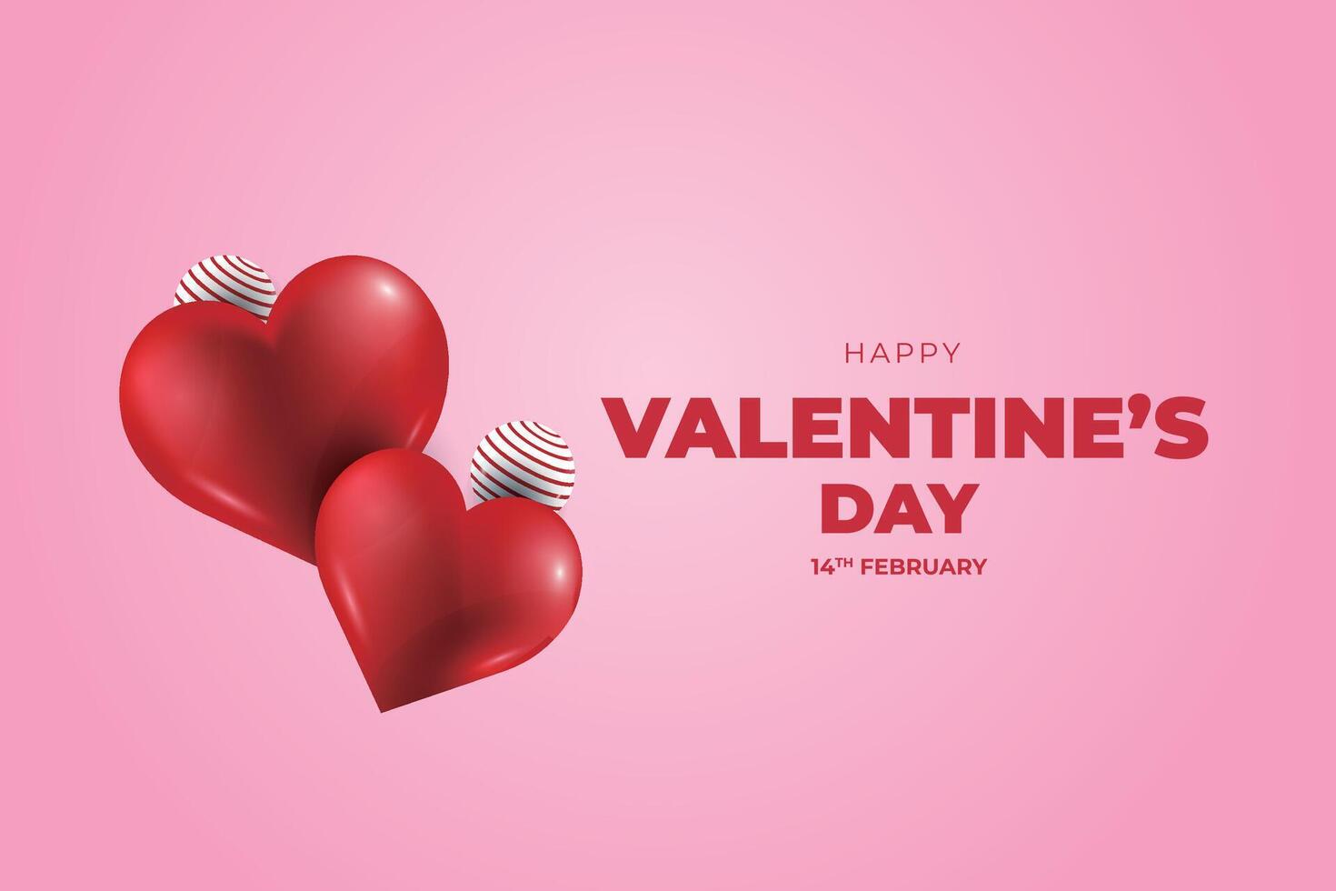 valentine's day background with hearts and gift boxes vector