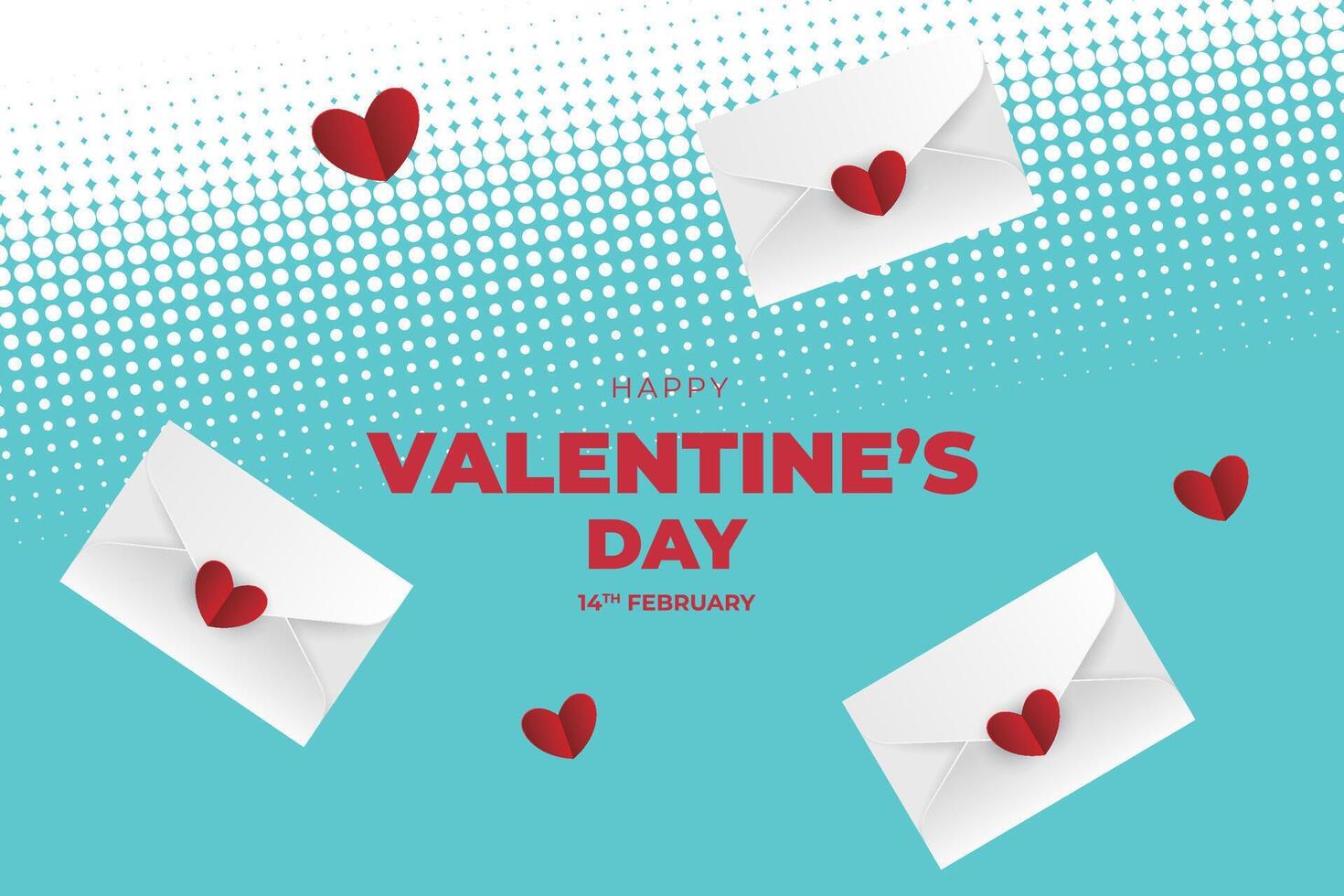 valentine's day background with hearts and gift boxes vector