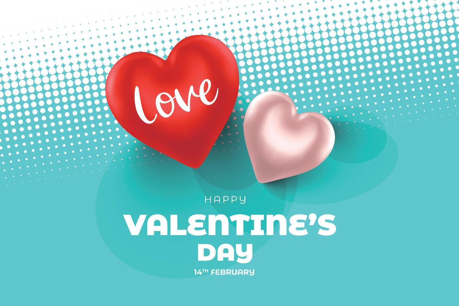 valentine's day background with hearts and gift boxes vector