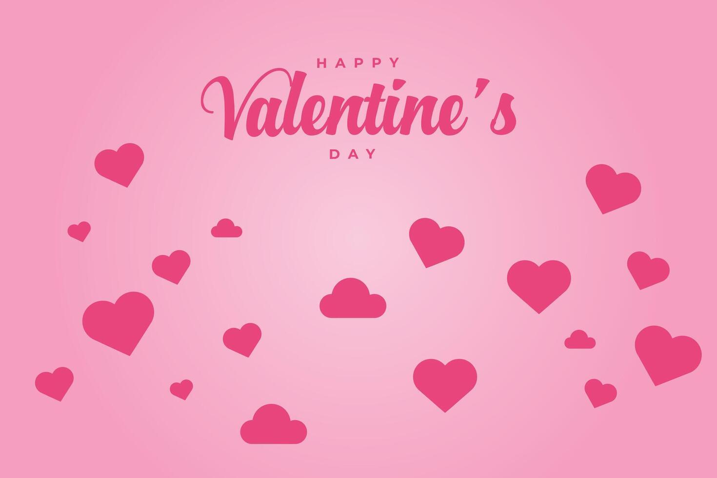 Happy Valentine's Day, Valentine's Day hearts background. vector