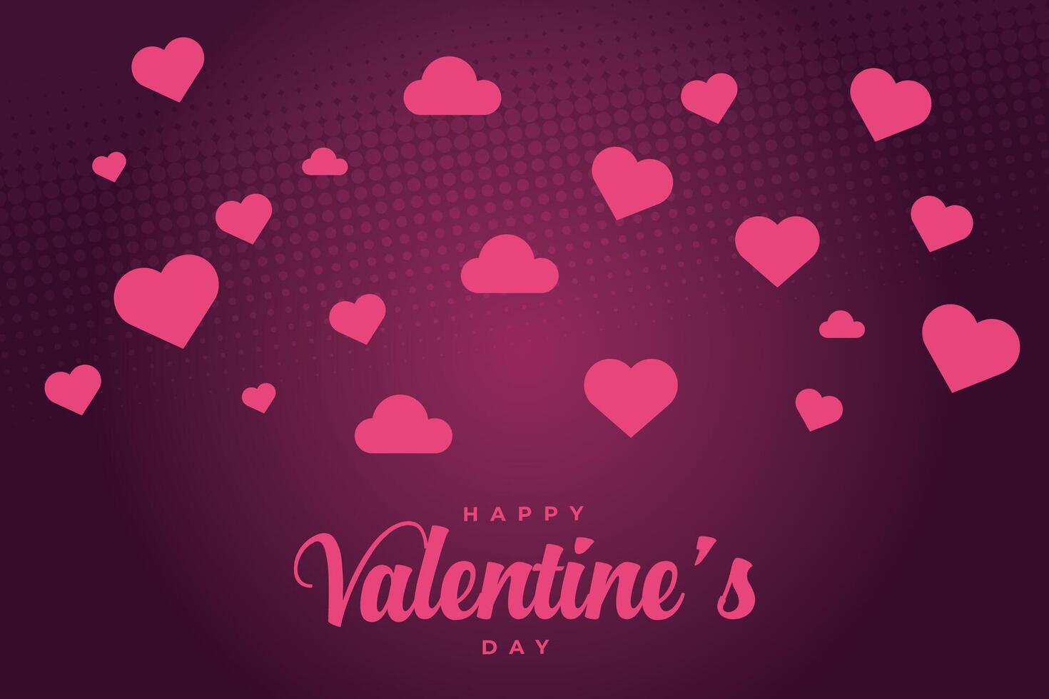 Happy Valentine's Day, Valentine's Day hearts background. vector