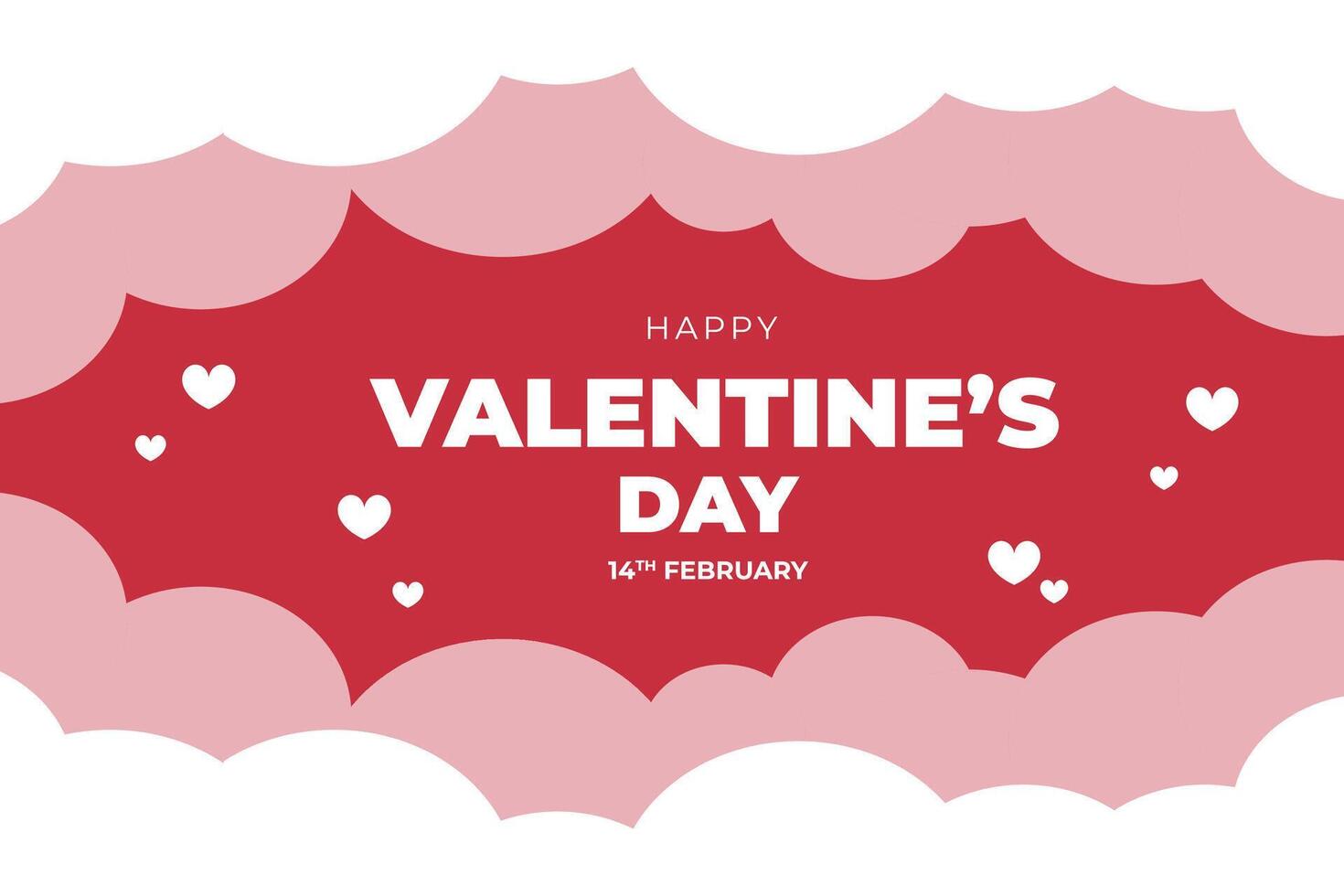 Happy Valentine's Day, Valentine's Day hearts background. vector