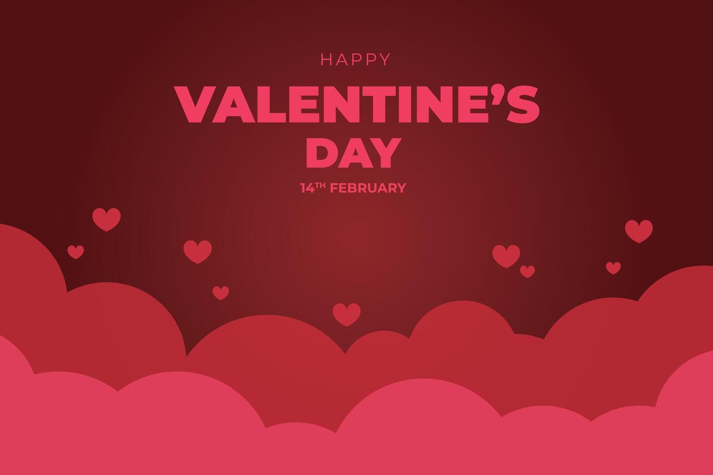 Happy Valentine's Day, Valentine's Day hearts background. vector