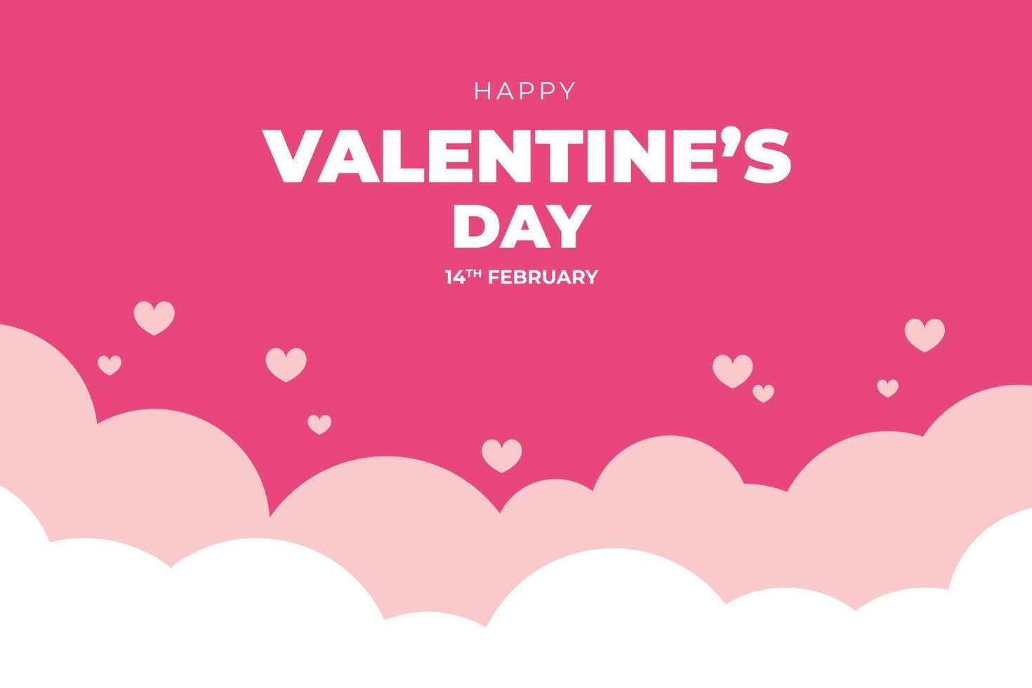 Happy Valentine's Day, Valentine's Day hearts background. vector