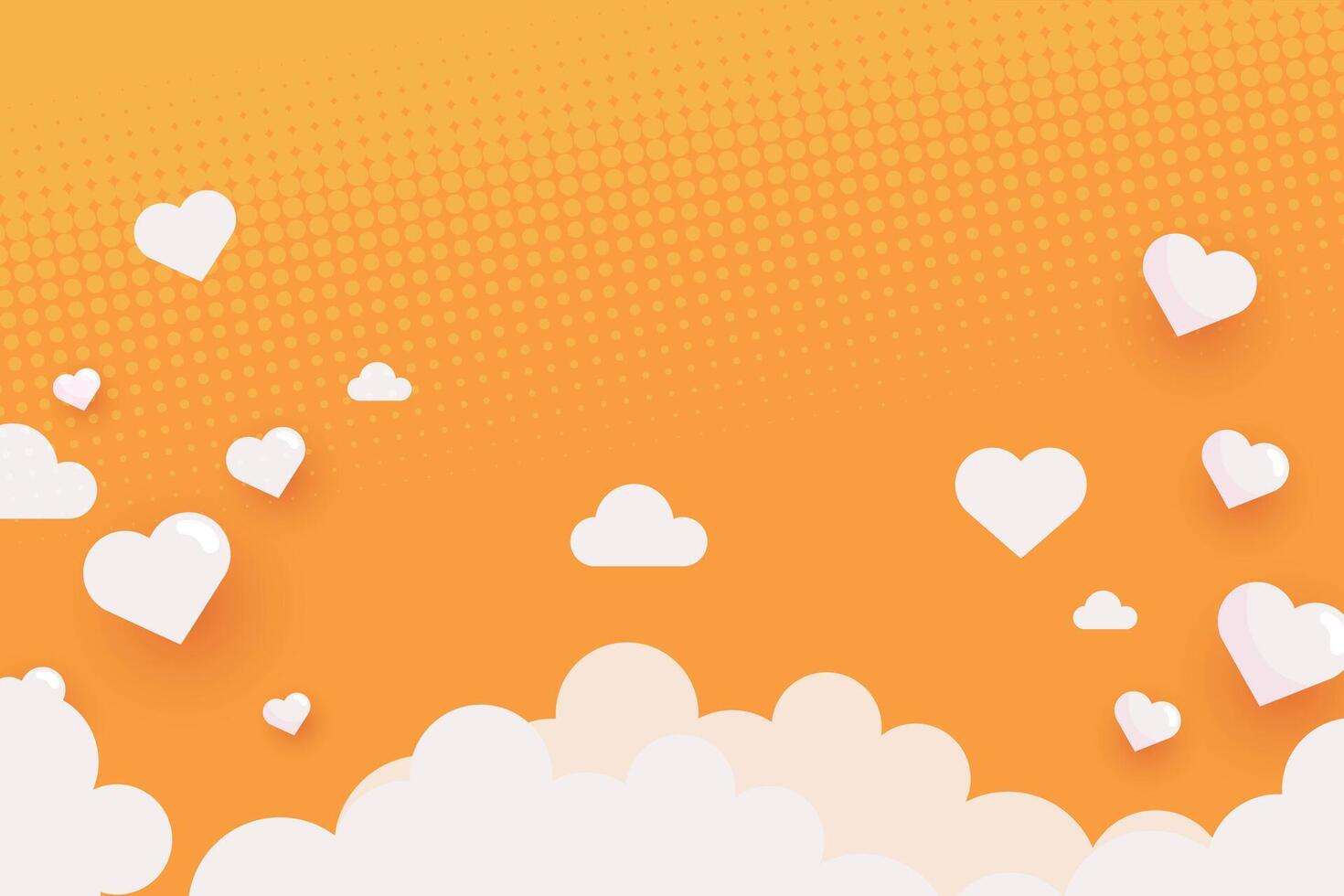 Happy Valentine's Day, Valentine's Day hearts background. vector