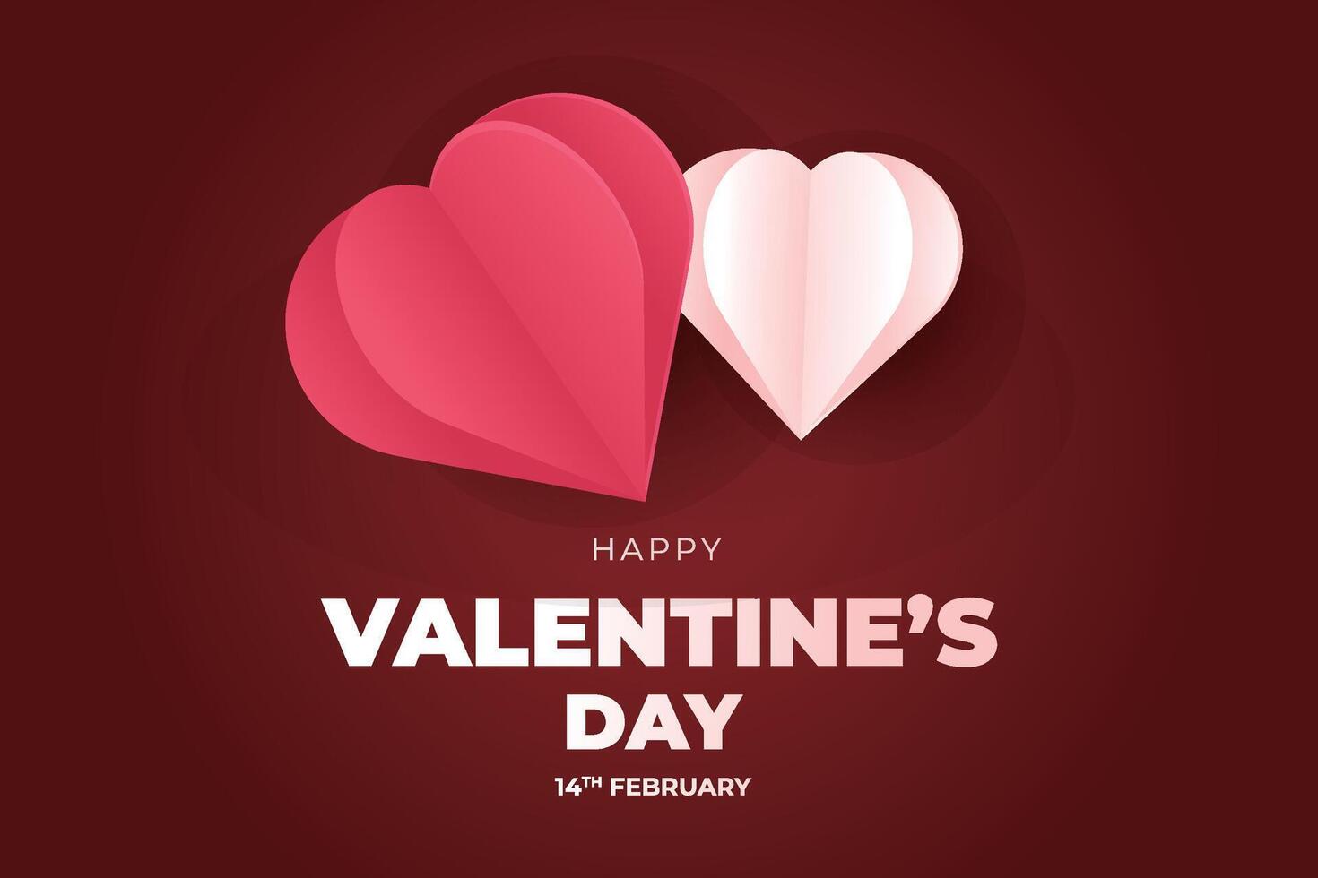 Happy Valentine's Day, Valentine's Day hearts background. vector