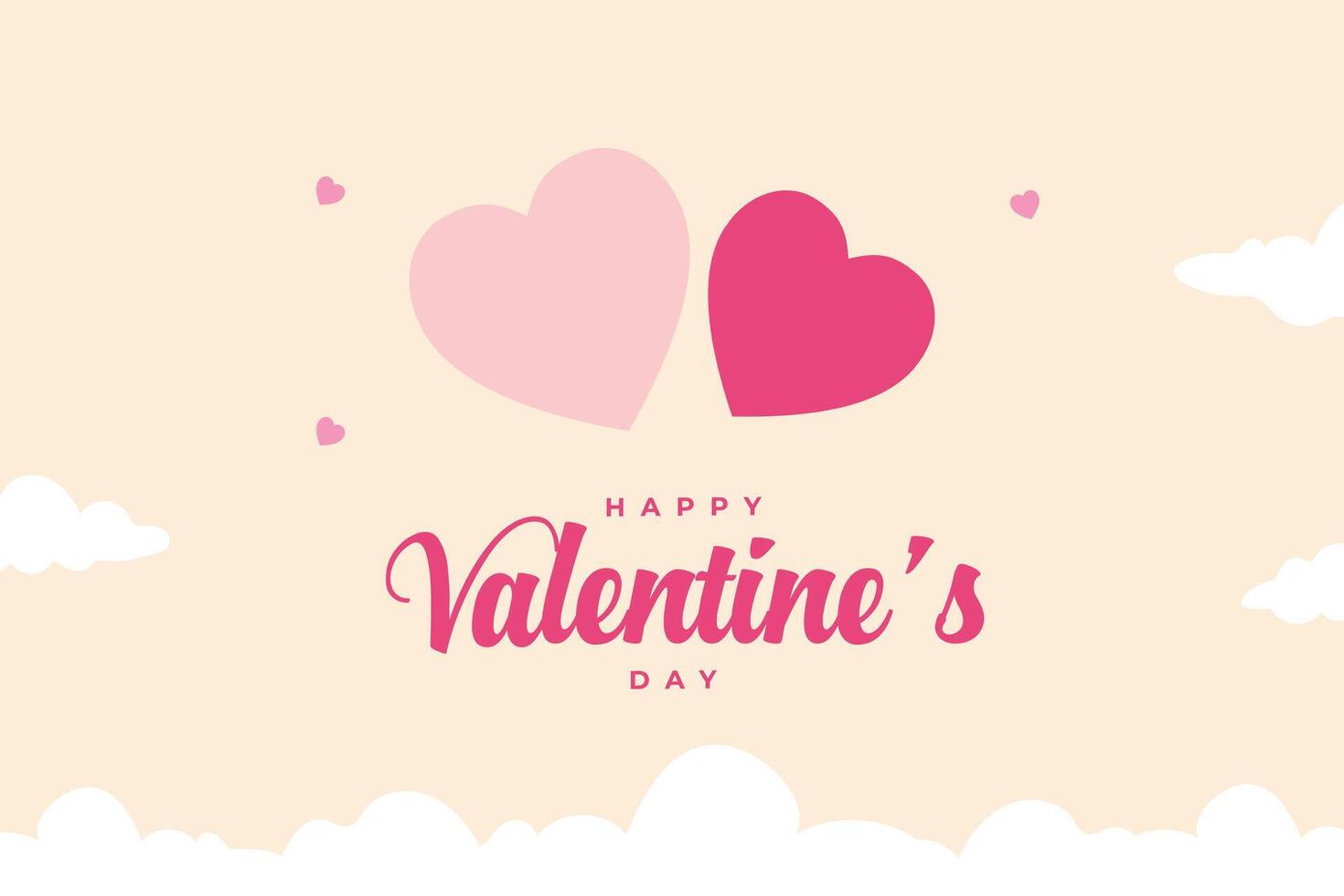 contento San Valentín día, San Valentín día corazones antecedentes. vector
