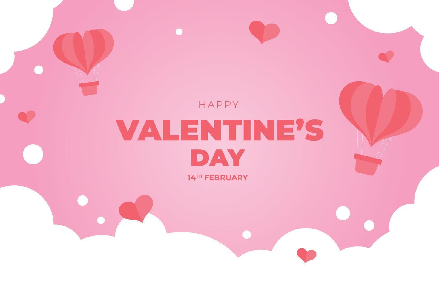 Happy Valentine's Day, Valentine's Day hearts background. vector