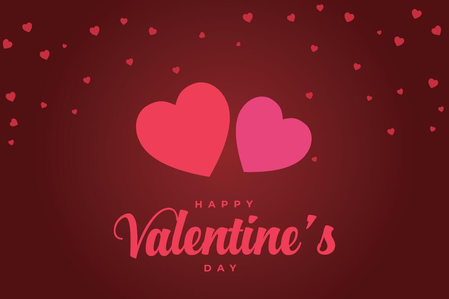 Happy Valentine's Day, Valentine's Day hearts background. vector