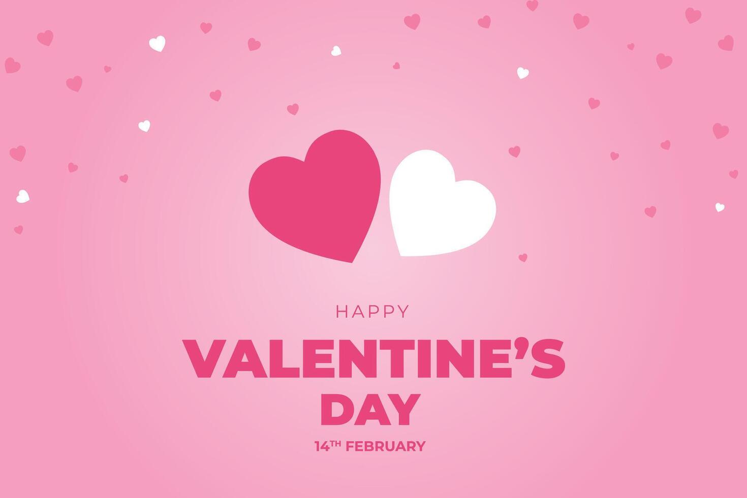 Happy Valentine's Day, Valentine's Day hearts background. vector