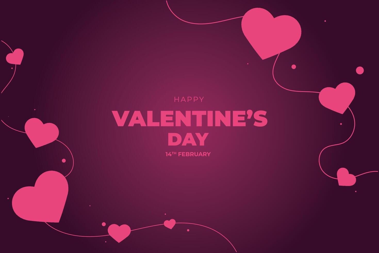 Happy Valentine's Day, Valentine's Day hearts background. vector