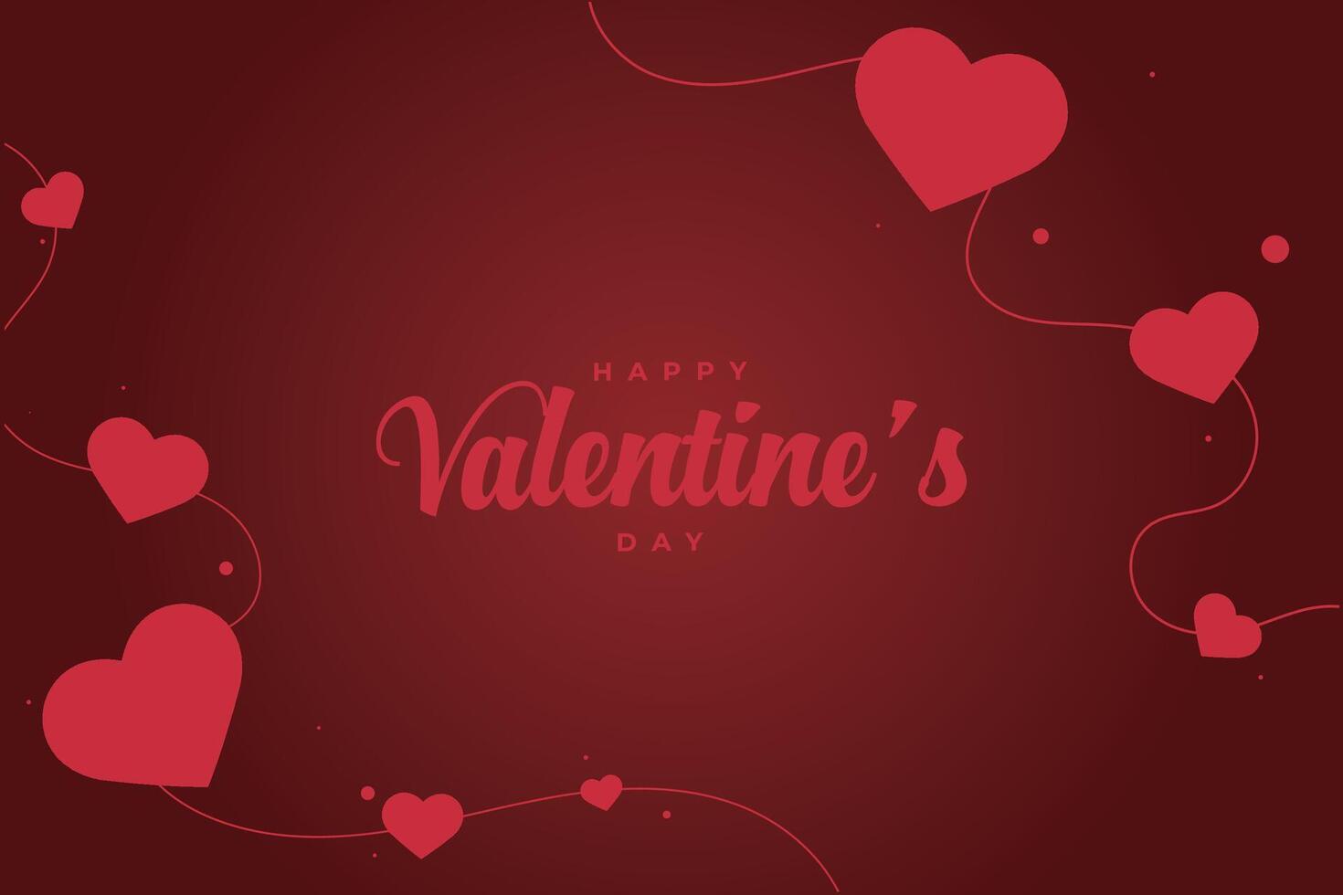 Happy Valentine's Day, Valentine's Day hearts background. vector