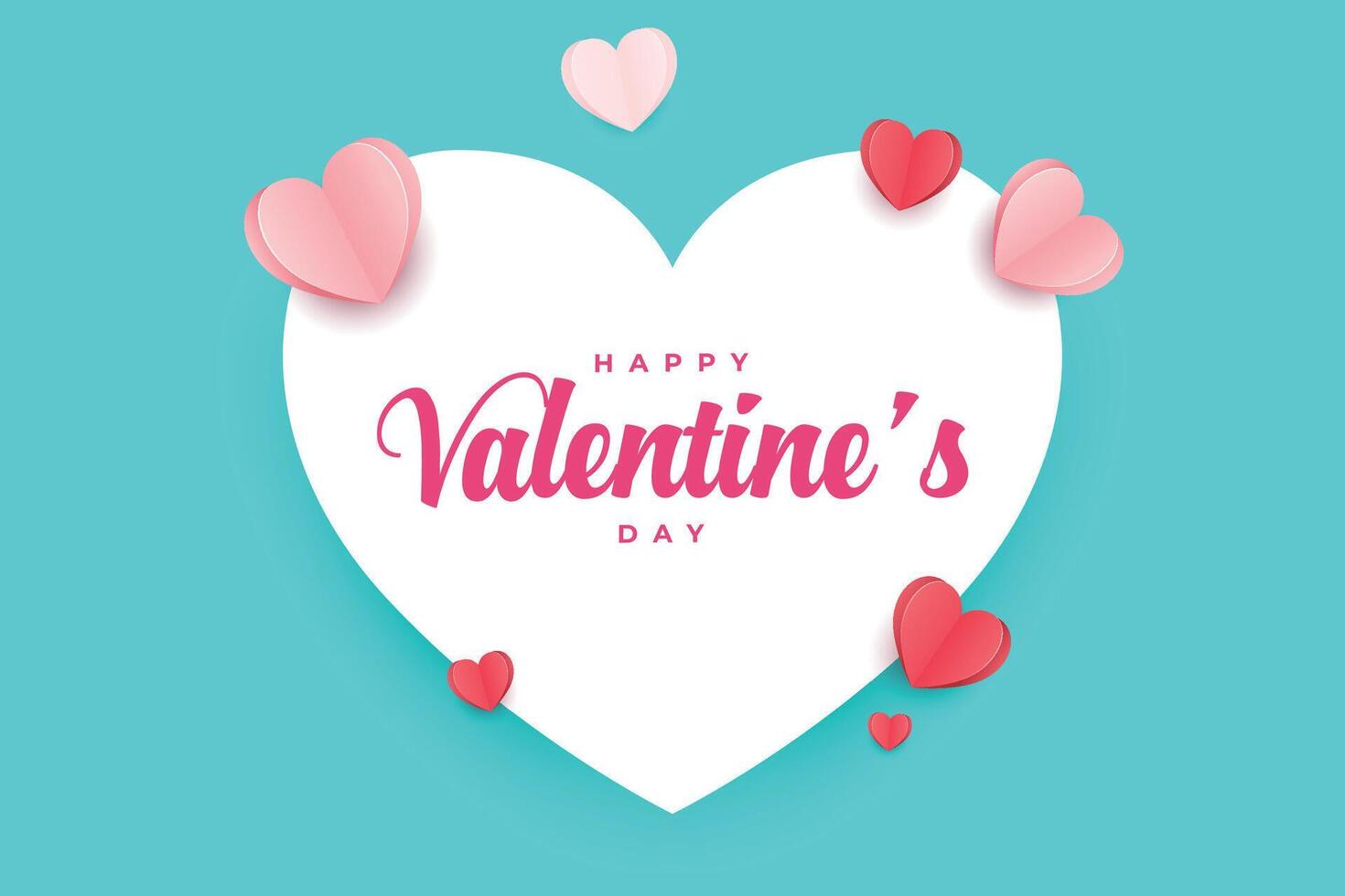 Happy Valentine's Day, Valentine's Day hearts background. vector