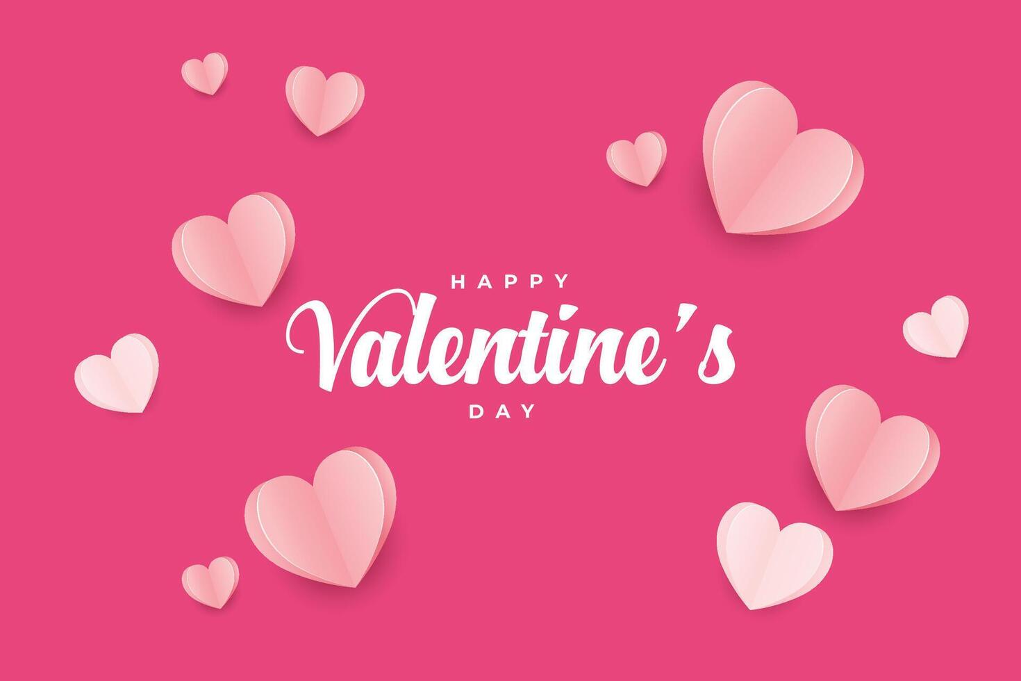 Happy Valentine's Day, Valentine's Day hearts background. vector