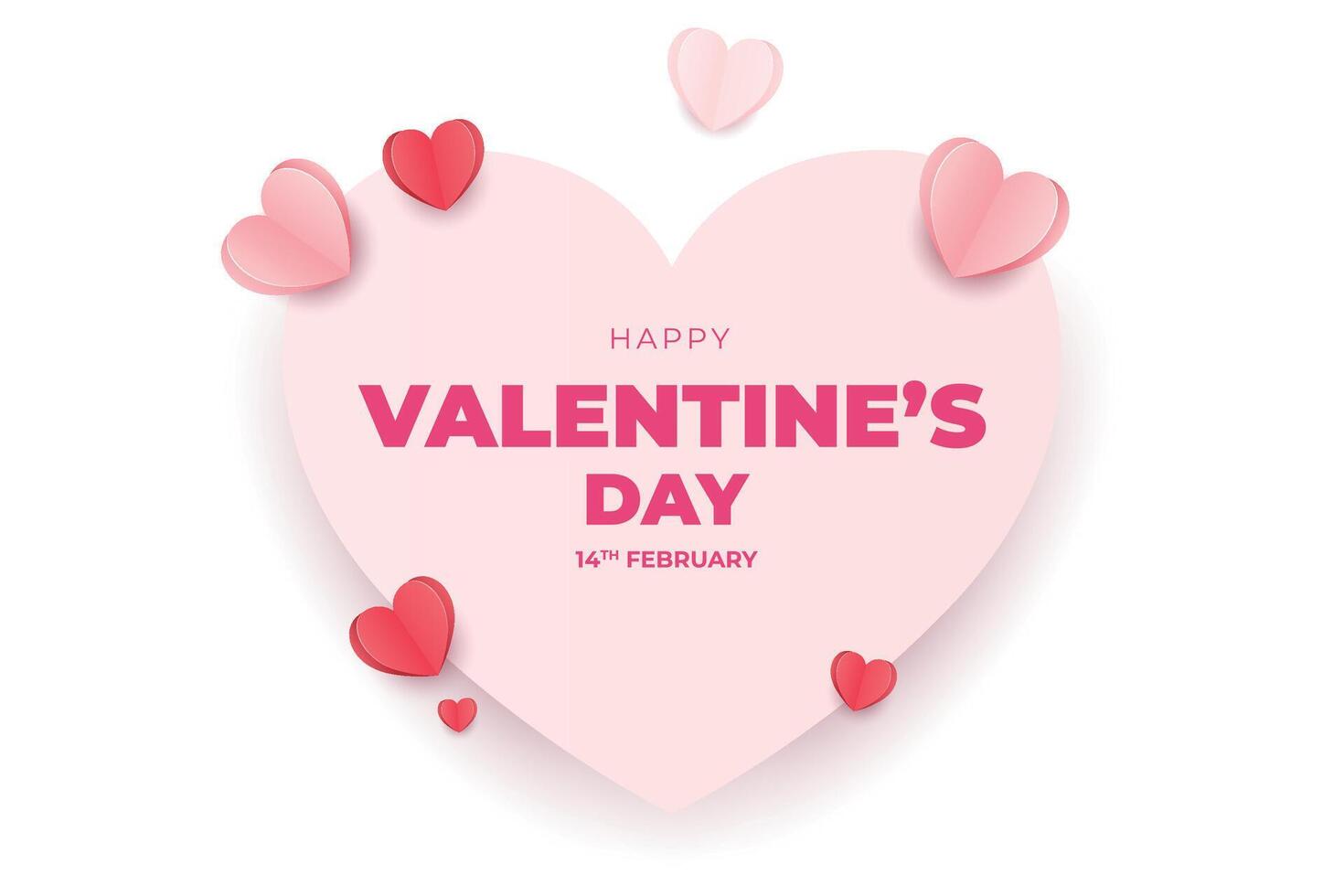 Happy Valentine's Day, Valentine's Day hearts background. vector