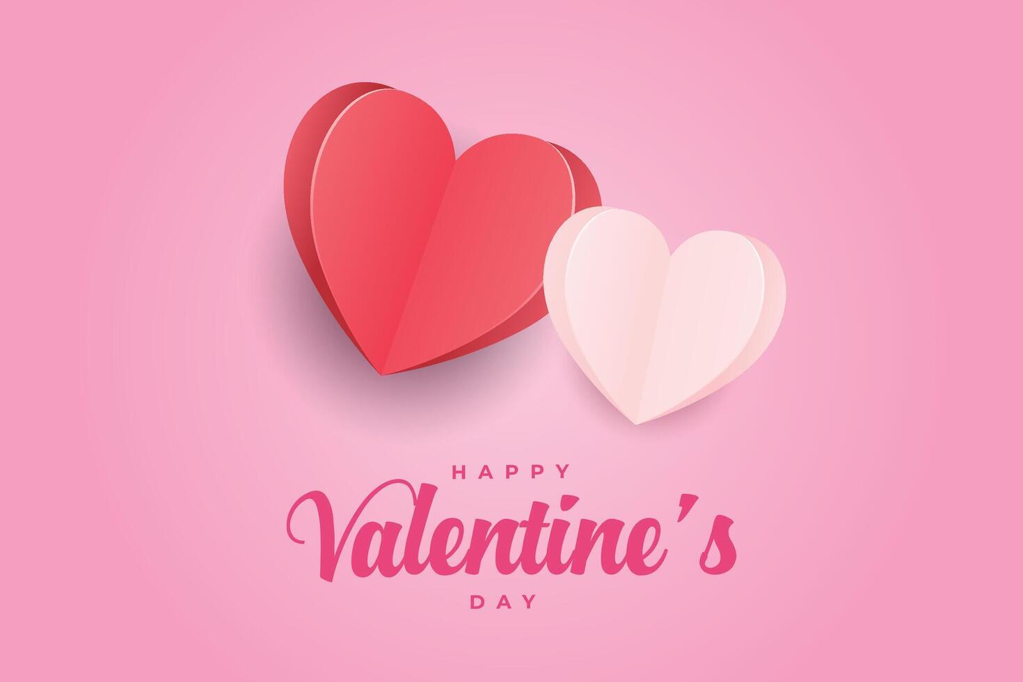 Happy Valentine's Day, Valentine's Day hearts background. vector