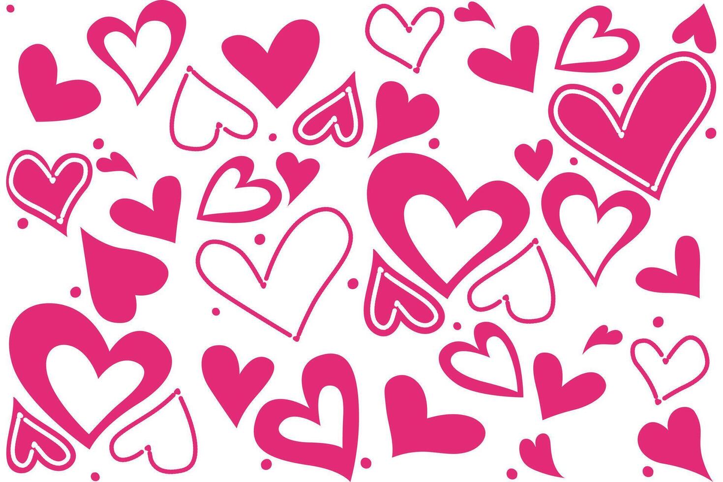 Happy Valentine's Day, Valentine's Day hearts background. vector
