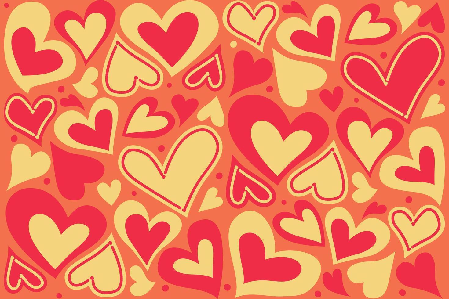 Happy Valentine's Day, Valentine's Day hearts background. vector