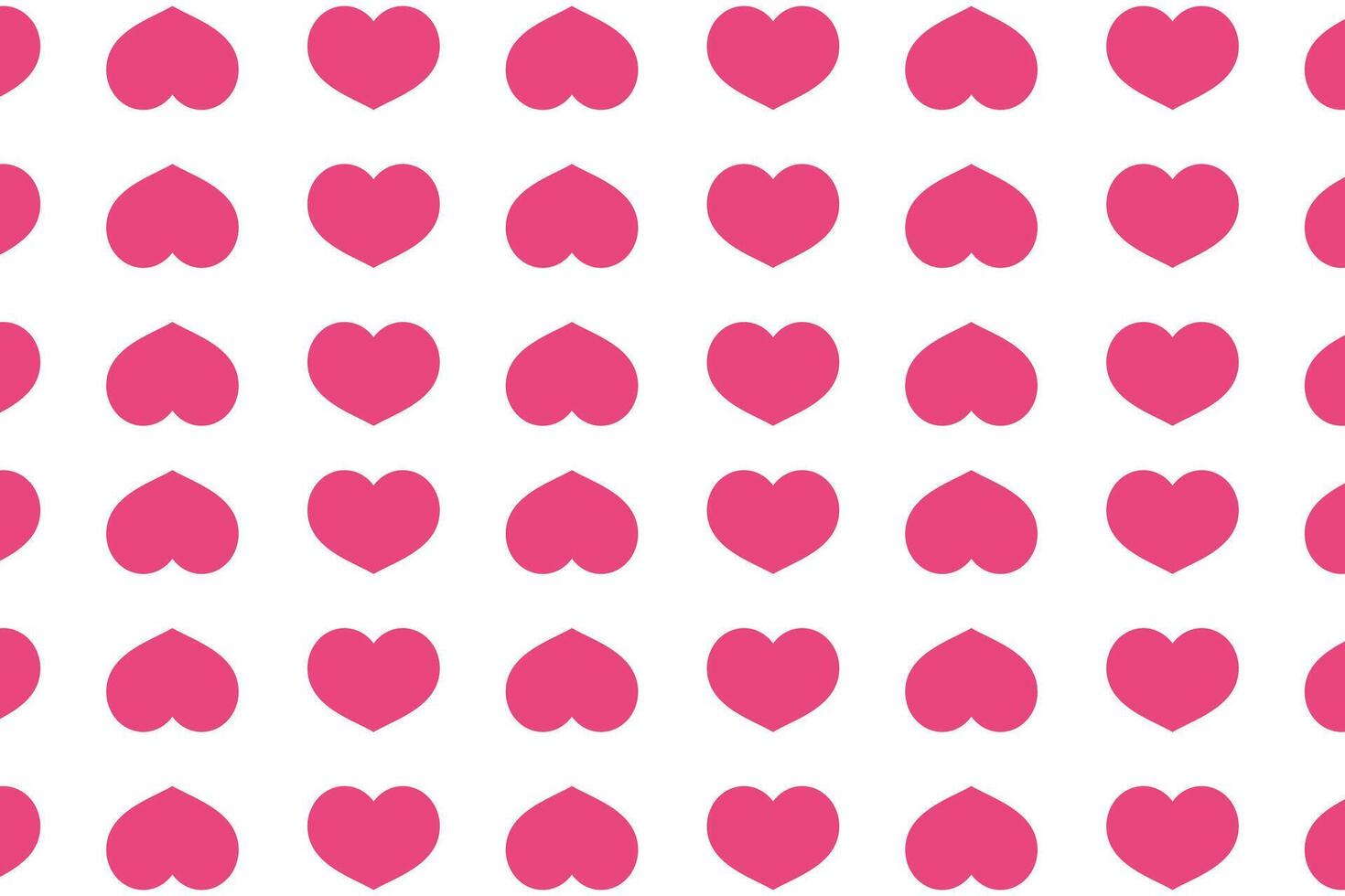 Vector love heart pattern, vector hand drawn Valentine's Day pattern, Valentine's Day background.